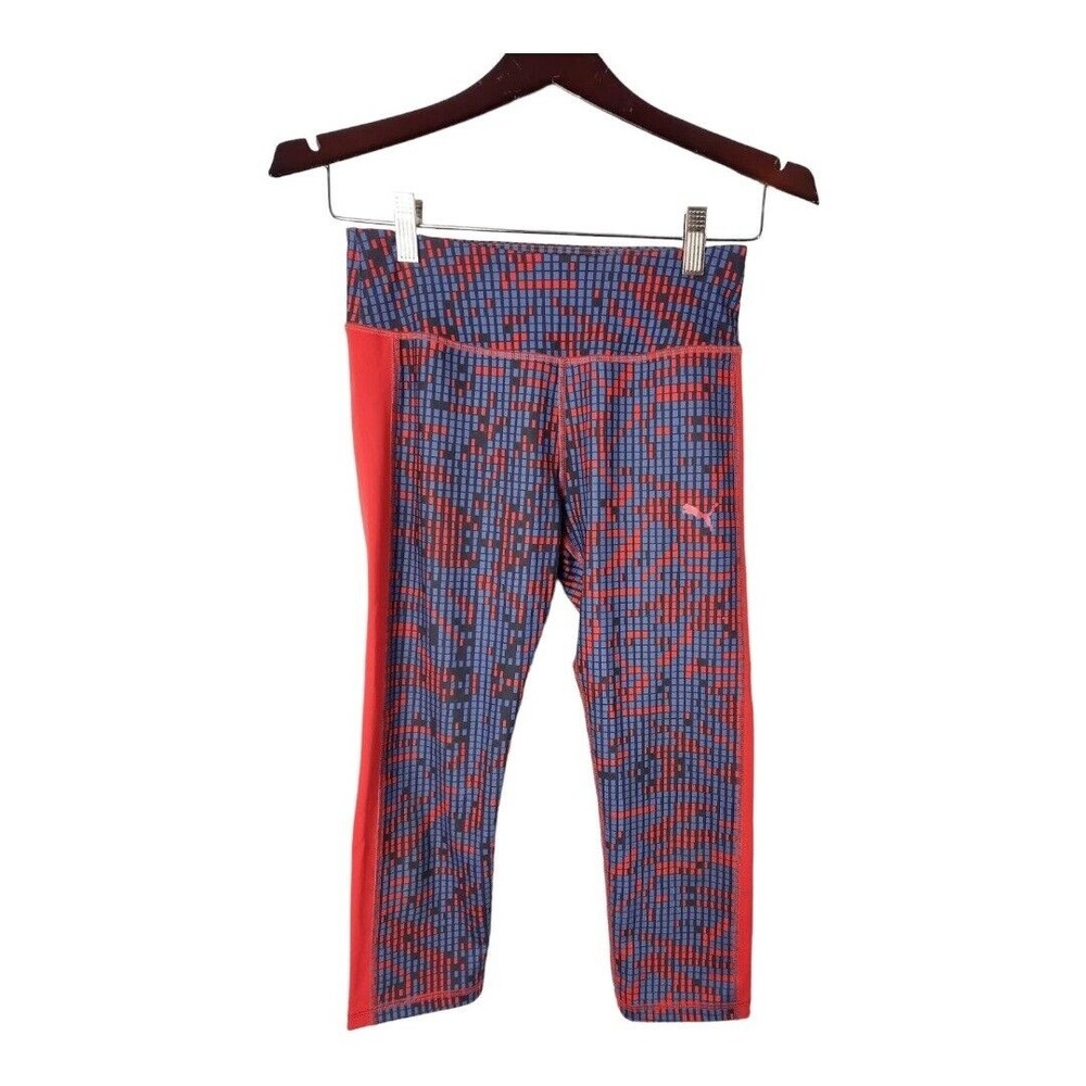 Puma Women's Multicolor High Rise Elastic Waist Seamless leggings Pant Size XS‎